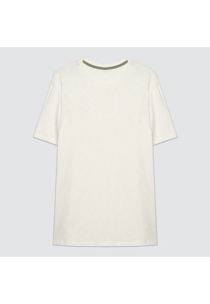 Camiseta Para Hombre Manga Corta Color Blanco Marca Ostu #60091095