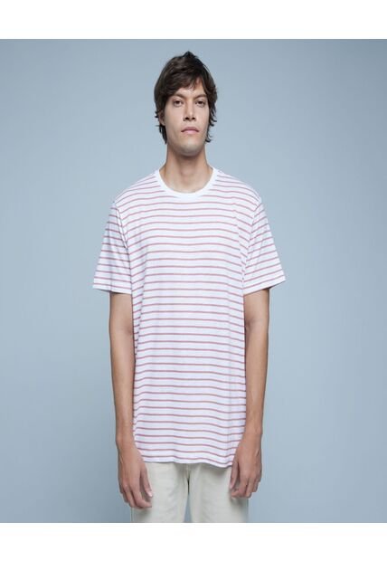 Camiseta Para Hombre Manga Corta Color Rosado  Marca Ostu #60091226