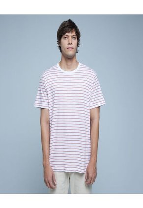 Camiseta Para Hombre Manga Corta Color Rosado Marca Ostu #60091226