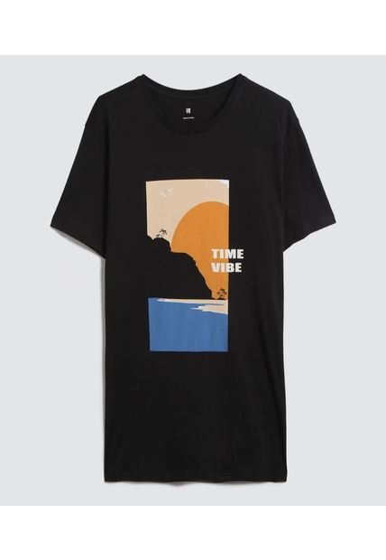 Camiseta Para Hombre Manga Corta Color Negro Marca Ostu #60091212