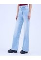 Jean Para Mujer Wide-Leg Color Azul Claro Marca Ostu #40160549 de Ostu
