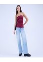 Jean Para Mujer Wide-Leg Color Azul Claro Marca Ostu #40160549 de Ostu