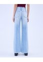 Jean Para Mujer Wide-Leg Color Azul Claro Marca Ostu #40160549 de Ostu