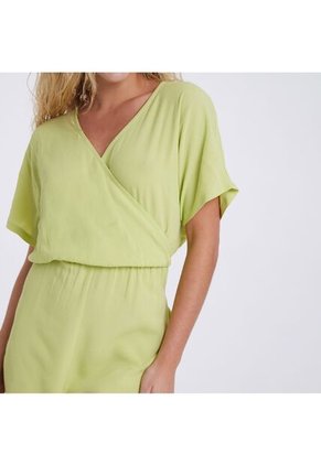 Enterizo Para Mujer Manga Corta Color Verde  Marca Ostu #40320053