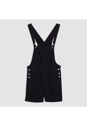 Overol Mujer Ostu Negro Algodón