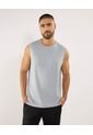 Camiseta Para Hombre Manga Sisa Cuello Redondo Color Gris Marca Ostu #60091714 de Ostu