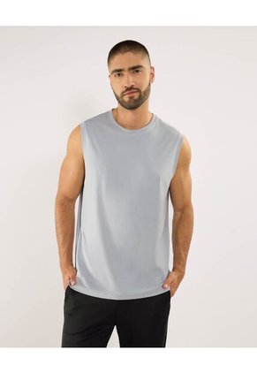 Camiseta Para Hombre Manga Sisa Cuello Redondo Color Gris Marca Ostu #60091714