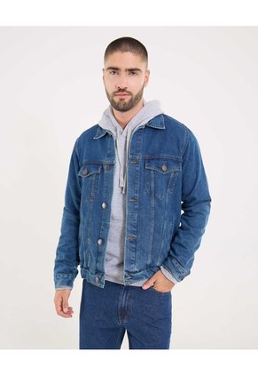 Chaqueta Para Hombre Trucker Color Azul Marca Ostu #60080149