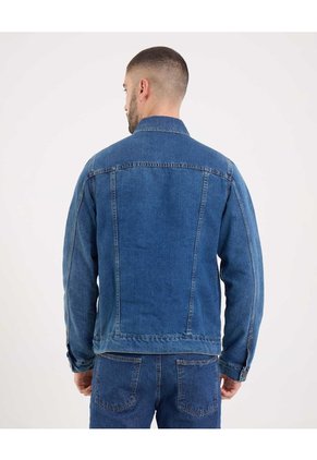 Chaqueta Para Hombre Trucker Color Azul Marca Ostu #60080149