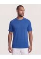 Camiseta  Para Hombre Manga Corta Cuello Redondo Color Azul Marca Ostu #60091937 de Ostu