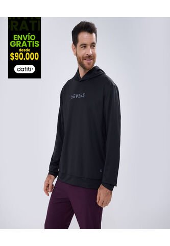 Buzo Para Hombre Hoodie Color Negro Marca Ostu #60060418 Ostu