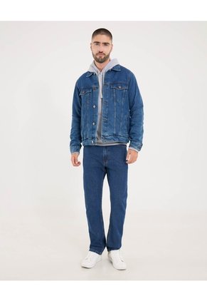 Chaqueta Para Hombre Trucker Color Azul Marca Ostu #60080149