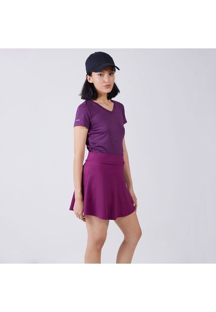 Camiseta Para Mujer Manga Corta Color Morado Marca Ostu #40091808