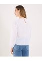 Blusa Para Mujer Manga 3/4 Color Blanco Marca Ostu #40121208 de Ostu