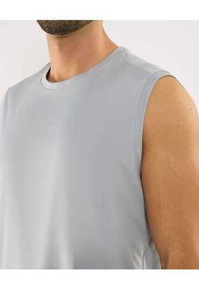 Camiseta Para Hombre Manga Sisa Cuello Redondo Color Gris Marca Ostu #60091714