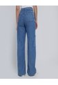 Jean Para Mujer Wide Leg Cargo Color Azul Medio Marca Ostu #40160406 de Ostu