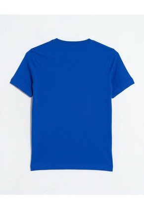 Camiseta  Infantil Niño Manga Corta Cuello Redondo Color Azul Marca Ostu #80090323