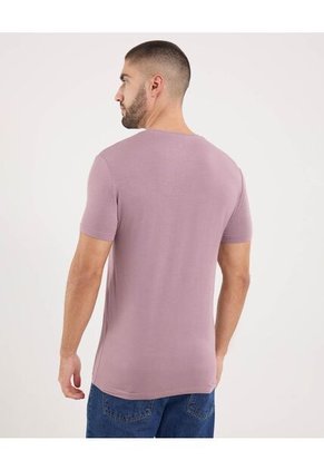 Camiseta Para Hombre Manga Corta Cuello Redondo Color Morado Marca Ostu #60091796