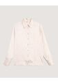 Camisa  Para Mujer Manga Larga Color Beige Marca Ostu #40010345 de Ostu