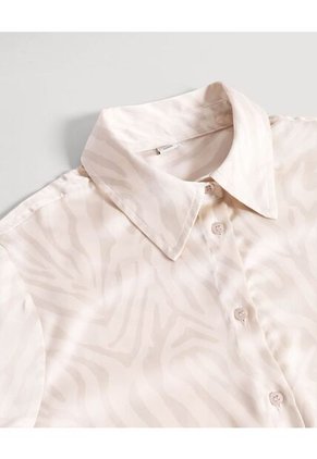 Camisa Para Mujer Manga Larga Color Beige Marca Ostu #40010345