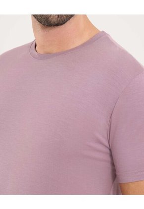 Camiseta Para Hombre Manga Corta Cuello Redondo Color Morado Marca Ostu #60091796