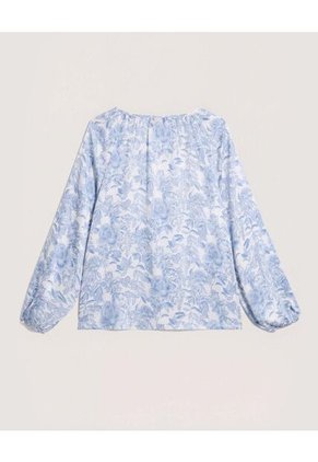 Blusa Para Mujer Manga Larga Color Azul Marca Ostu #40121246
