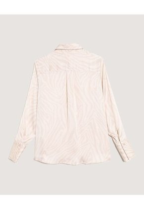 Camisa Para Mujer Manga Larga Color Beige Marca Ostu #40010345