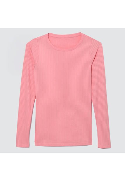 Camiseta Para Mujer Manga Larga Color Rosado  Marca Ostu #40091790