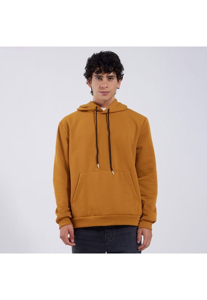 Buzo Para Hombre Hoodie Color Amarillo  Marca Ostu #60060299