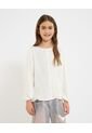 Blusa Infantil Niña Manga Larga Color Crema Marca Ostu #90120052 de Ostu