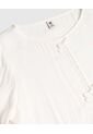 Blusa Infantil Niña Manga Larga Color Crema Marca Ostu #90120052 de Ostu