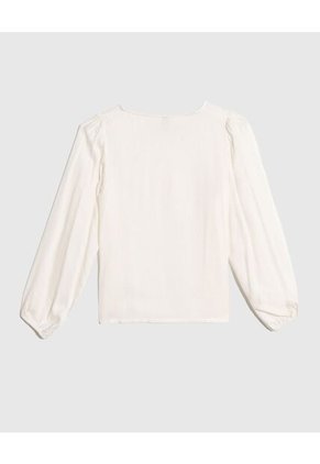 Blusa Infantil Niña Manga Larga Color Crema Marca Ostu #90120052