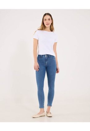 Jean Para Mujer Push Up Color Azul  Marca Ostu #40160430