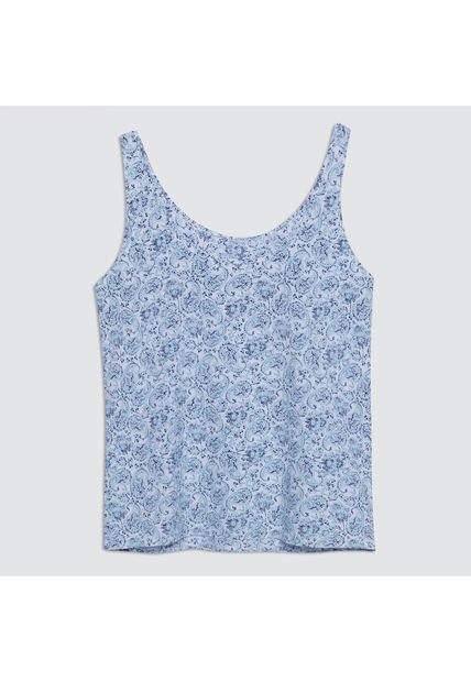 Blusa Para Mujer Manga Sisa Color Azul  Marca Ostu #40120855