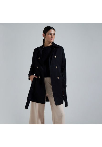 Chaqueta Para Mujer Trench Color Negro Marca Ostu #40080164