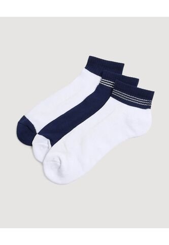 Medias Pack X3 Media Tobillera X3 Para Hombre Negro Ostu Ostu