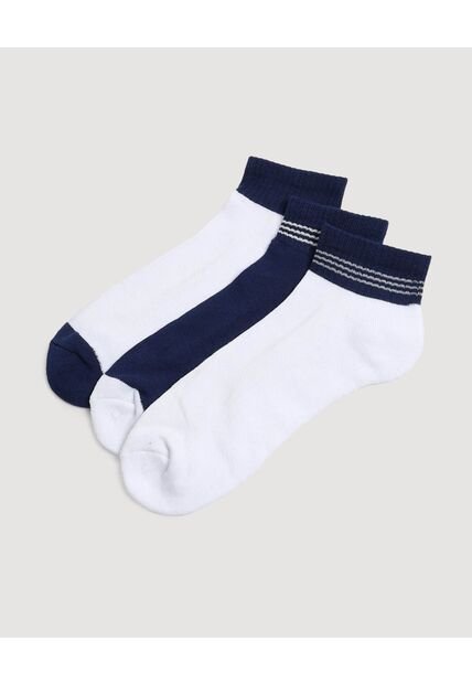 Medias Pack X3 Media Tobillera X3 Para Hombre Negro Ostu