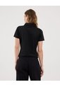 Polo Para Mujer Manga Corta Color Negro Marca Ostu #40110182 de Ostu