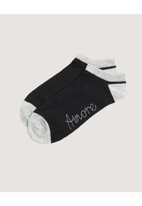 Medias Pack X3 Media Invisible X3 Para Mujer Negro Ostu