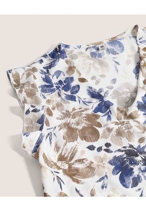 Blusa  Para Mujer Manga Corta Color Café Marca Ostu #40121282