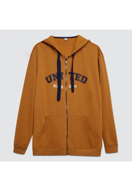 Buzo Para Hombre Zipper Color Amarillo  Marca Ostu #60060304