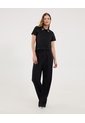 Polo Para Mujer Manga Corta Color Negro Marca Ostu #40110182 de Ostu