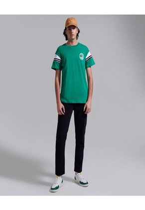 Camiseta Para Hombre Manga Corta Color Verde Marca Ostu #60090845