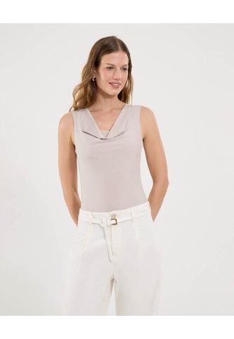Body Para Mujer Manga Sisa Color Beige Marca Ostu #40200210 Ostu