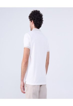 Polo Para Hombre Cuello Tejido Sin Bolsillo Color Crema Marca Ostu #60110752