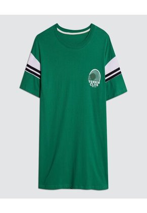 Camiseta Para Hombre Manga Corta Color Verde Marca Ostu #60090845