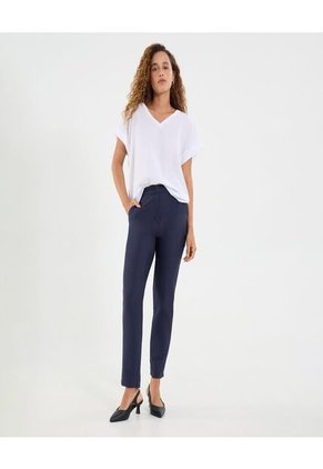 Pantalón Para Mujer Moda Color Azul Marca Ostu #40070707
