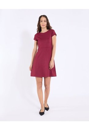 Vestido Para Mujer M/C Medio Color Vino Marca Ostu #40170377