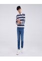 Jean Para Hombre Skinny Color Azul  Marca Ostu #60160234 de Ostu