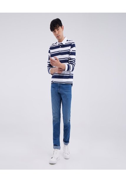 Jean Para Hombre Skinny Color Azul  Marca Ostu #60160234